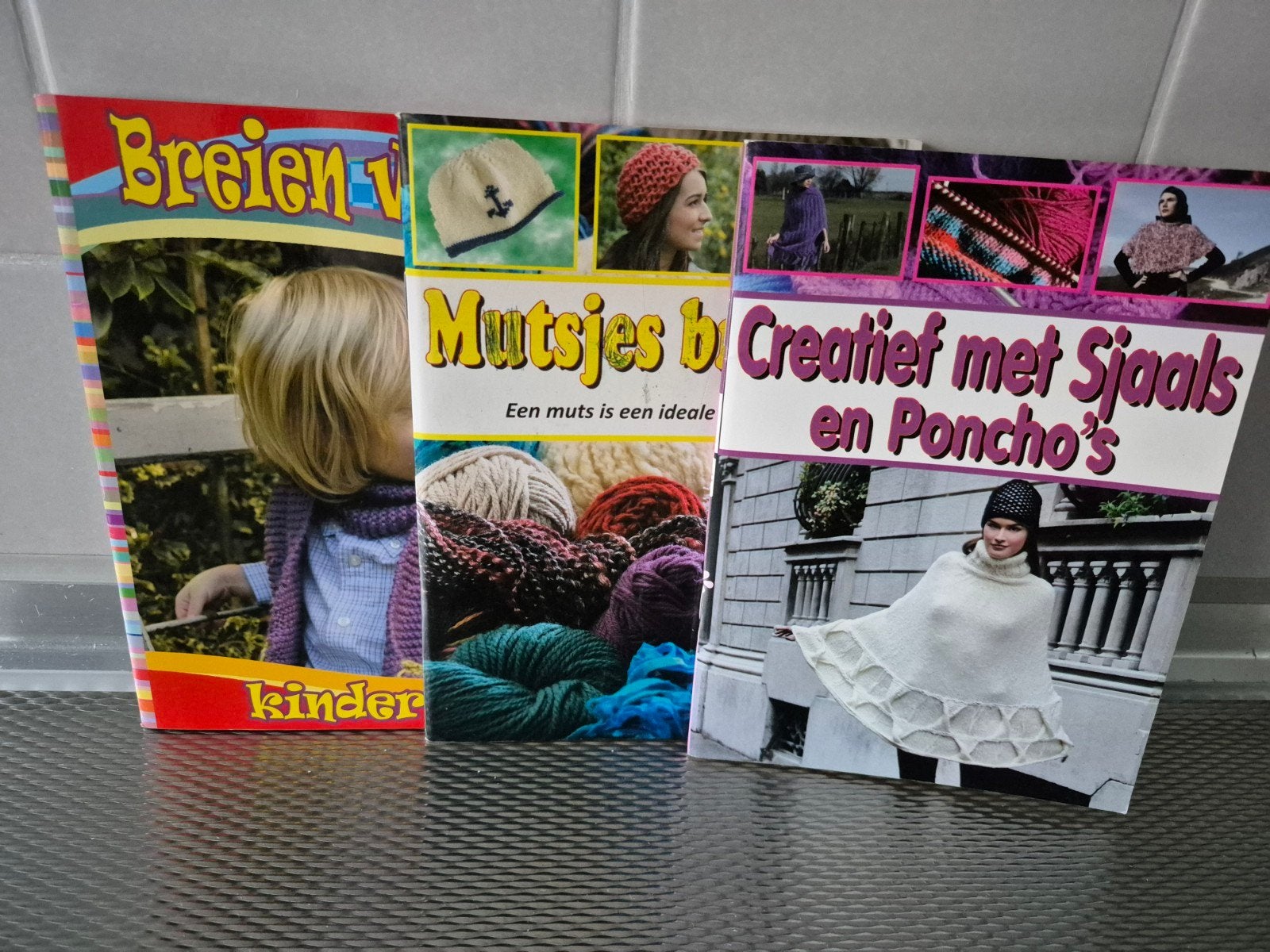 3 BREIBOEKJES, Ophalen, Breien, Patroon of Boek