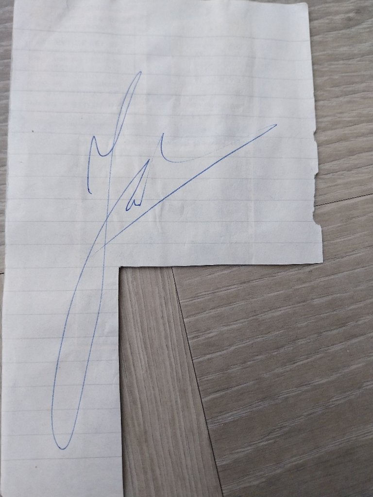 Te koop originele handtekening Sjaak Swart Ajax, Ophalen of Verzenden, Zo goed als nieuw, Ajax, Overige typen