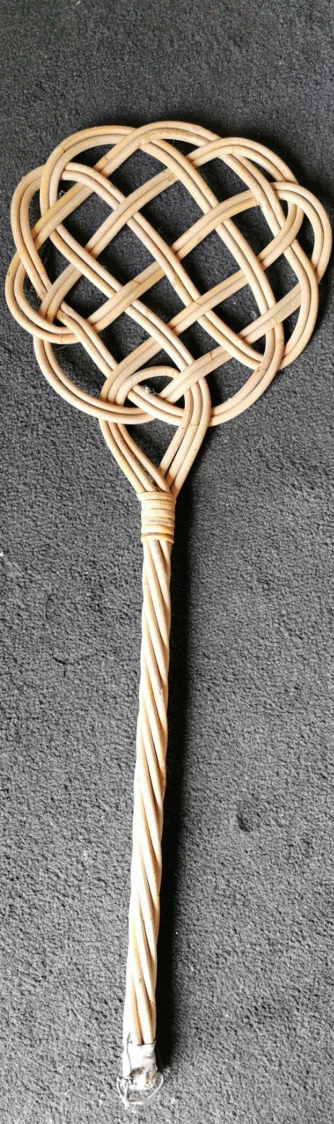 Vintage rotan mattenklopper / tapijtklopper, Ophalen