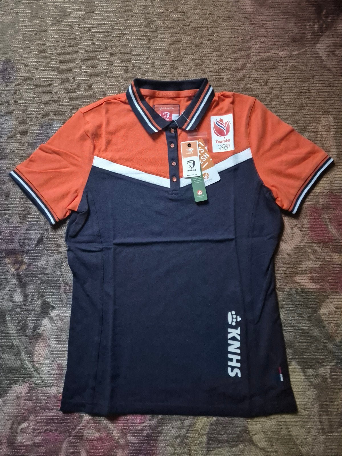 Nieuw: KNHS/Horka TeamNL damespolo maat M!, Maat 38/40 (M), Blauw, Nieuw, Ophalen of Verzenden