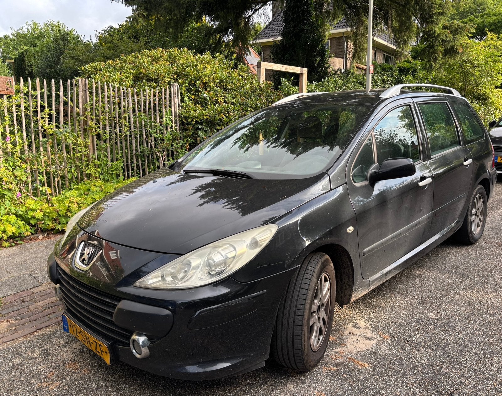 Peugeot 307 1.6 16V XR Break 2006 Zwart, Auto's, Peugeot, Stof, 4 cilinders, 715 kg, Panoramadak