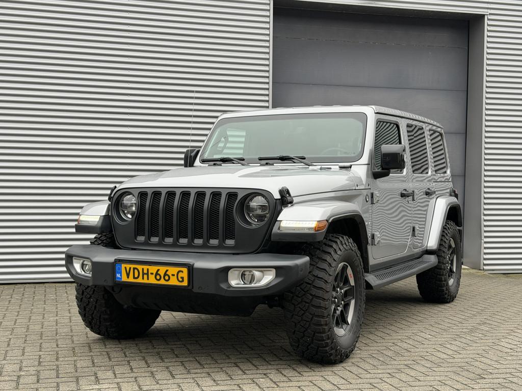 Jeep Wrangler 2.2D Sahara I Aut. I Grijs Kenteken I 12000 Km, Auto's, Bestelauto's, Gebruikt, Euro 6, 4 cilinders, Origineel Nederlands