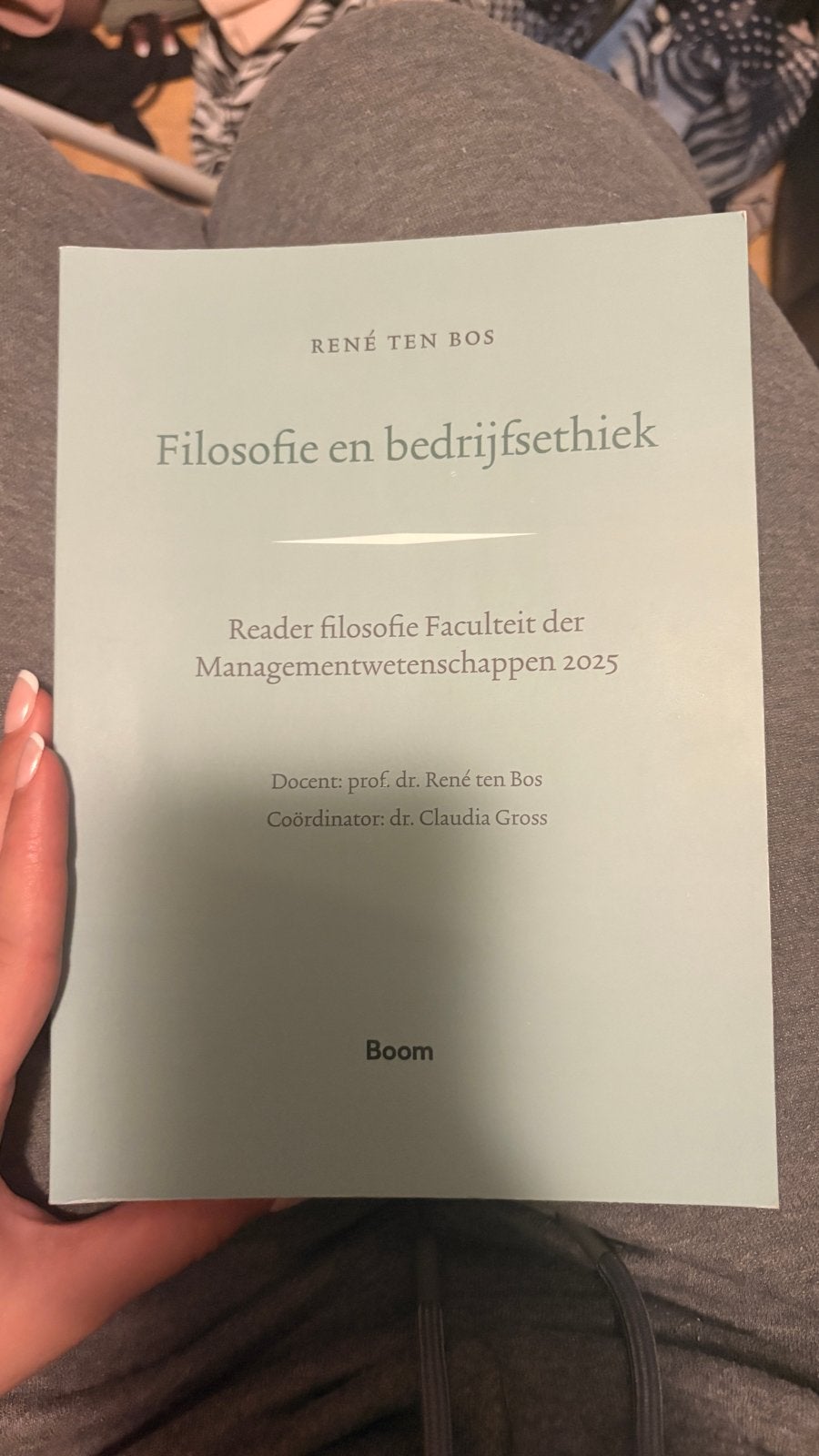 Studieboek: Filosofie en bedrijfsethiek (René ten Bos), Ophalen of Verzenden, Beta, Zo goed als nieuw, WO