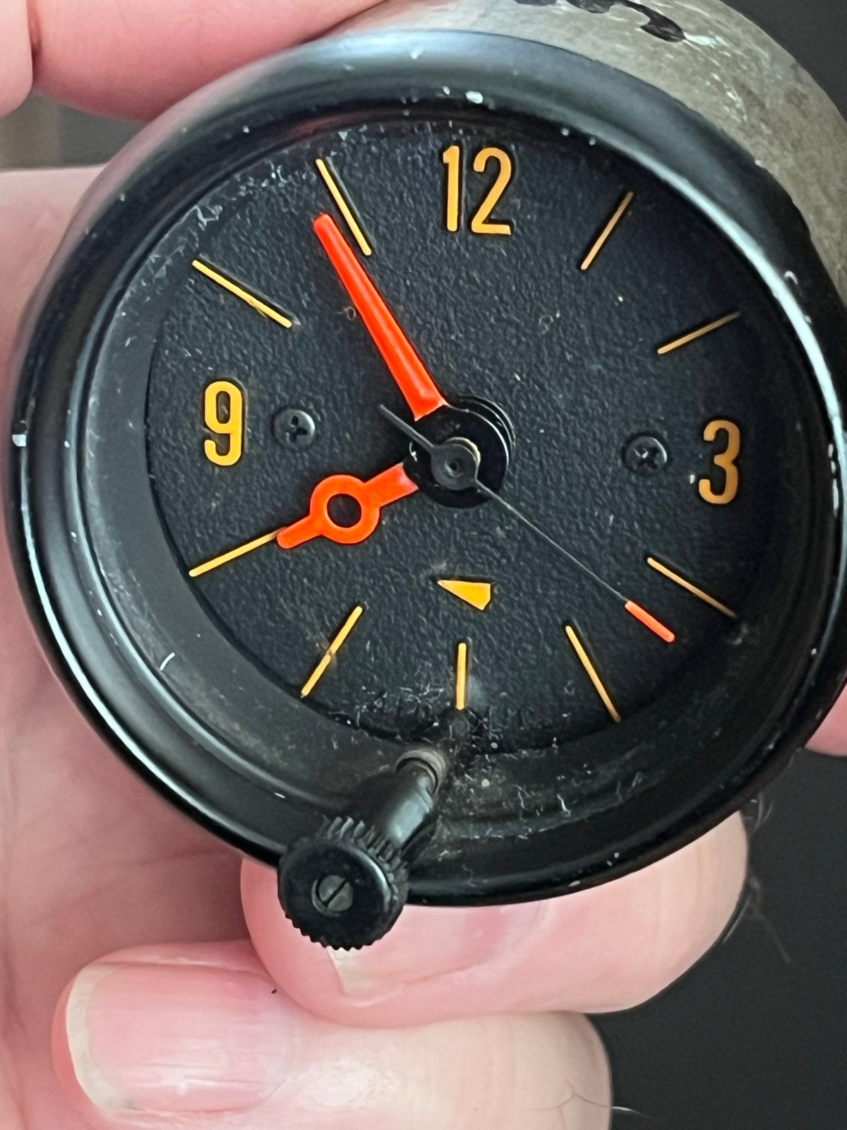 Goedwerkende (6V) tijdklokje voor oldtimers, Ophalen of Verzenden, Gebruikt, Oldtimer onderdelen