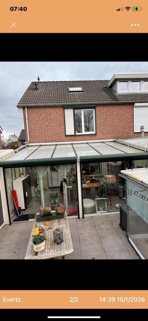 2 x glaze schuifwand, Tuin en Terras, Overkappingen, Ophalen of Verzenden, Zo goed als nieuw