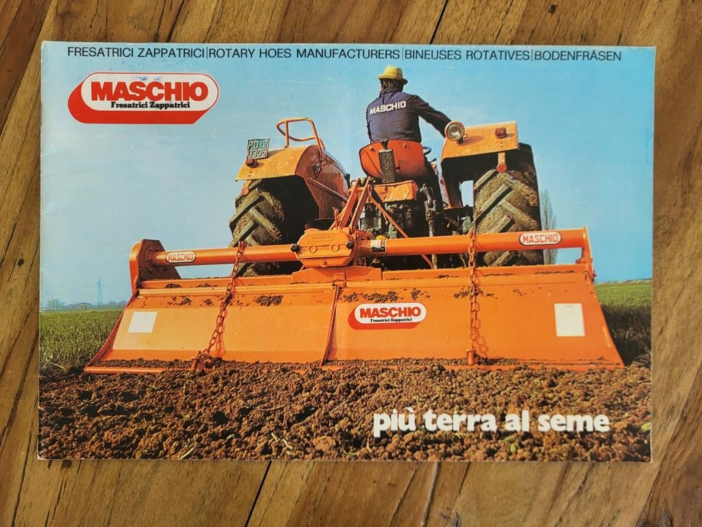 tractor folder MASCHIO, Ophalen of Verzenden, Zo goed als nieuw, Folder