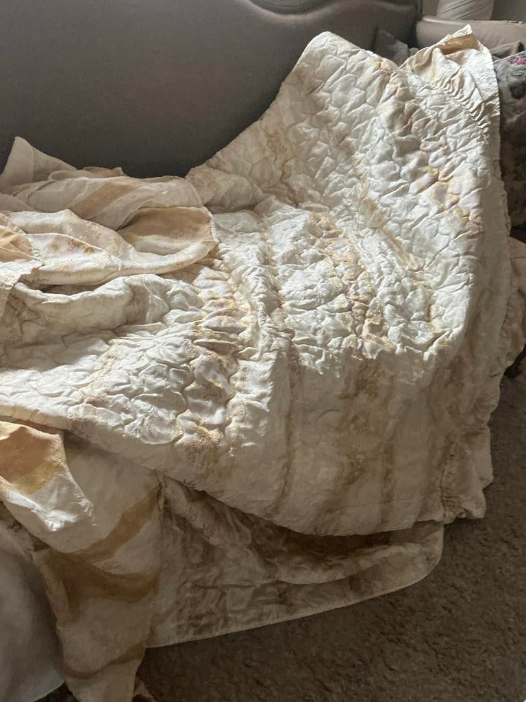 Mooie brocante sprei, Antiek en Kunst, Curiosa en Brocante, Ophalen of Verzenden