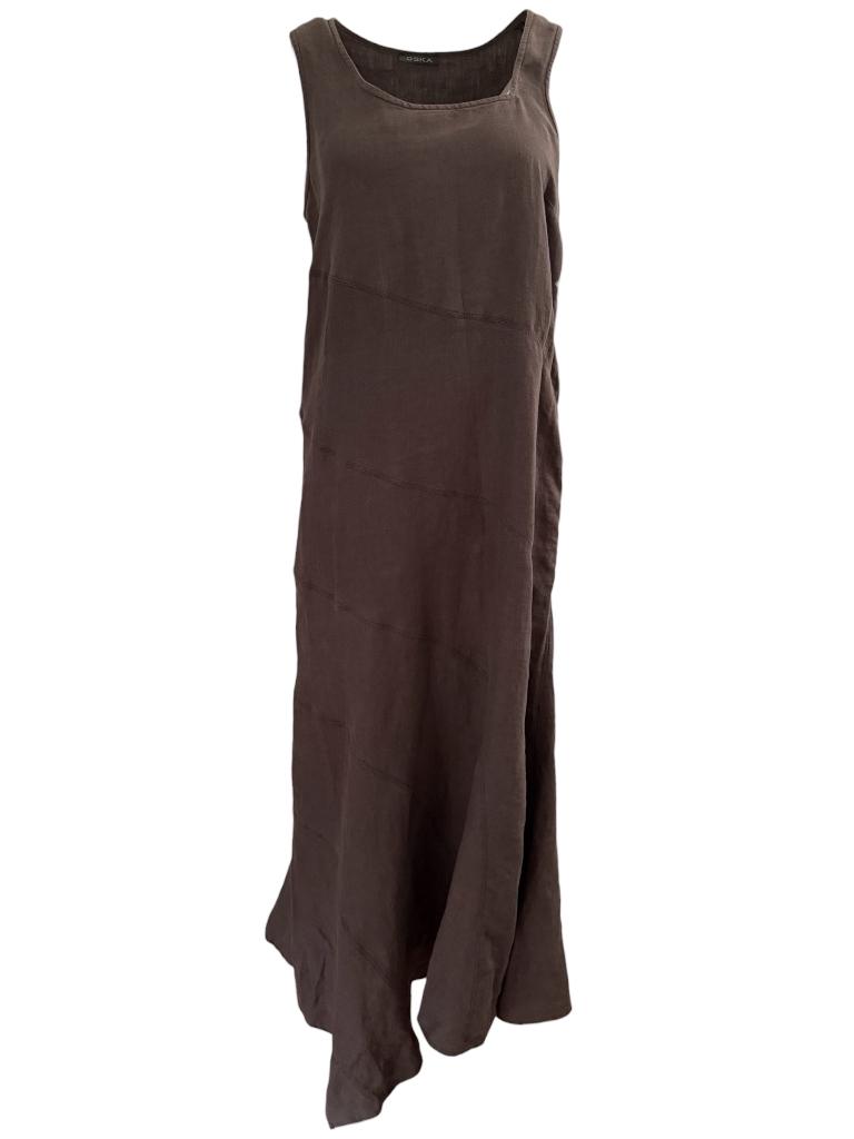 Oska jurk M, Kleding | Dames, Jurken, Bruin, Maat 46/48 (XL) of groter, Ophalen of Verzenden, Zo goed als nieuw