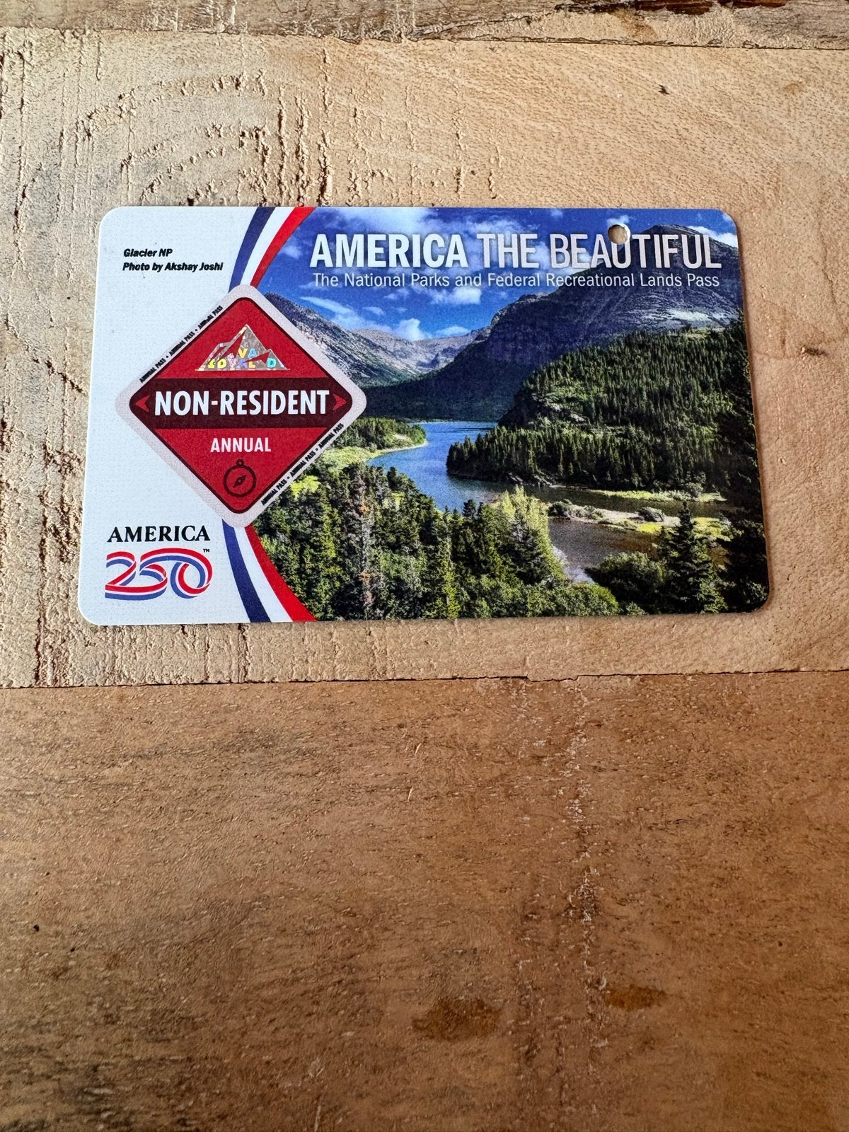 America the beautiful, Eén persoon