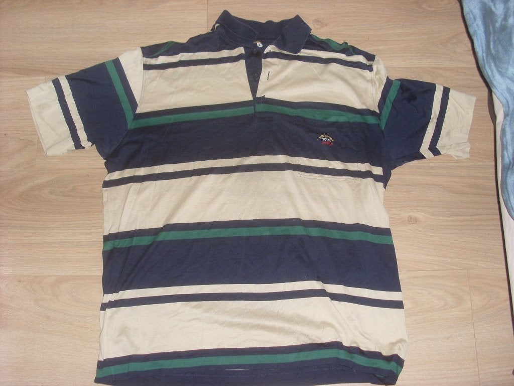 paul & shark polo XXL blauw beige borstzak, Verzenden, Zo goed als nieuw, Overige maten, Blauw