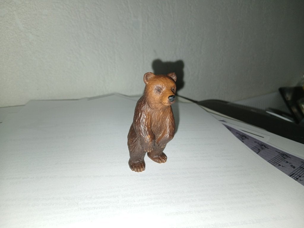 Grizzly beer, dierfiguur Bullyland, 7 cm, Verzenden, Gebruikt, Overige soorten, Beeldje of Figuurtje
