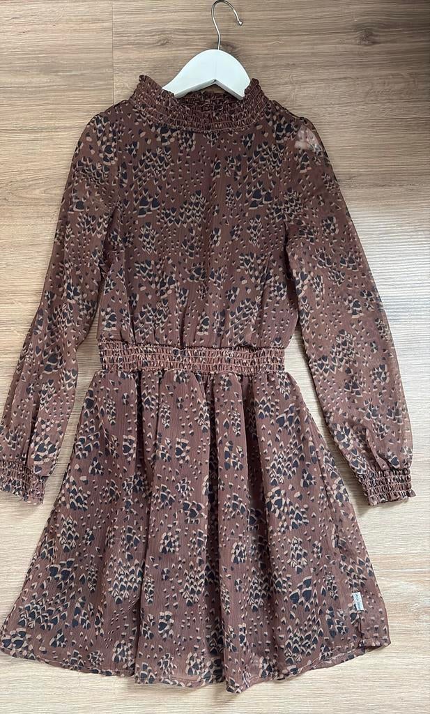 Jurk orange stars maat 140-146, Kinderen en Baby's, Kinderkleding | Maat 140, Ophalen of Verzenden, Zo goed als nieuw, Meisje