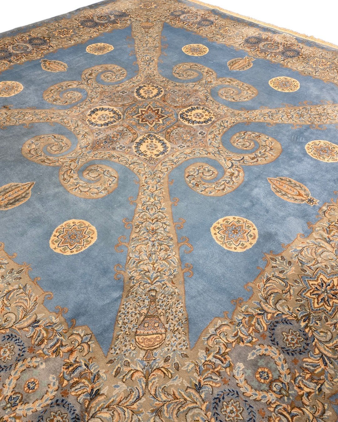 Groot Perzisch tapijt VIERKANT 350x350 wollen vloerkleed, 1185VB, De handelmaatschappij, 200 cm of meer, Ophalen of Verzenden