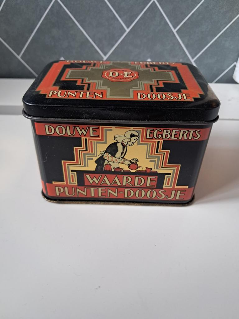 Douwe Egberts waarden punten doosje, Ophalen of Verzenden, Zo goed als nieuw, Koffie, Douwe Egberts