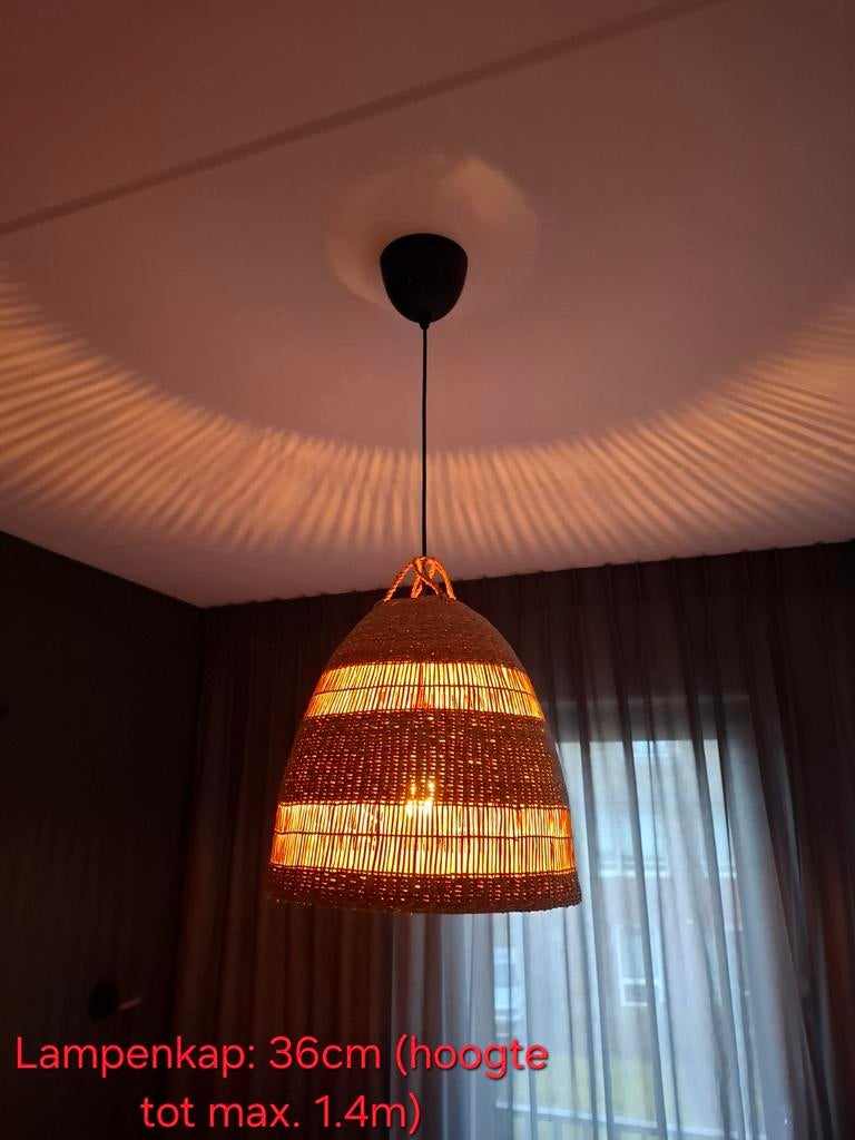 IKEA Torared/Havsdjup lampenkap incl. lichtbron, Ophalen, Zo goed als nieuw, Hout, 75 cm of meer