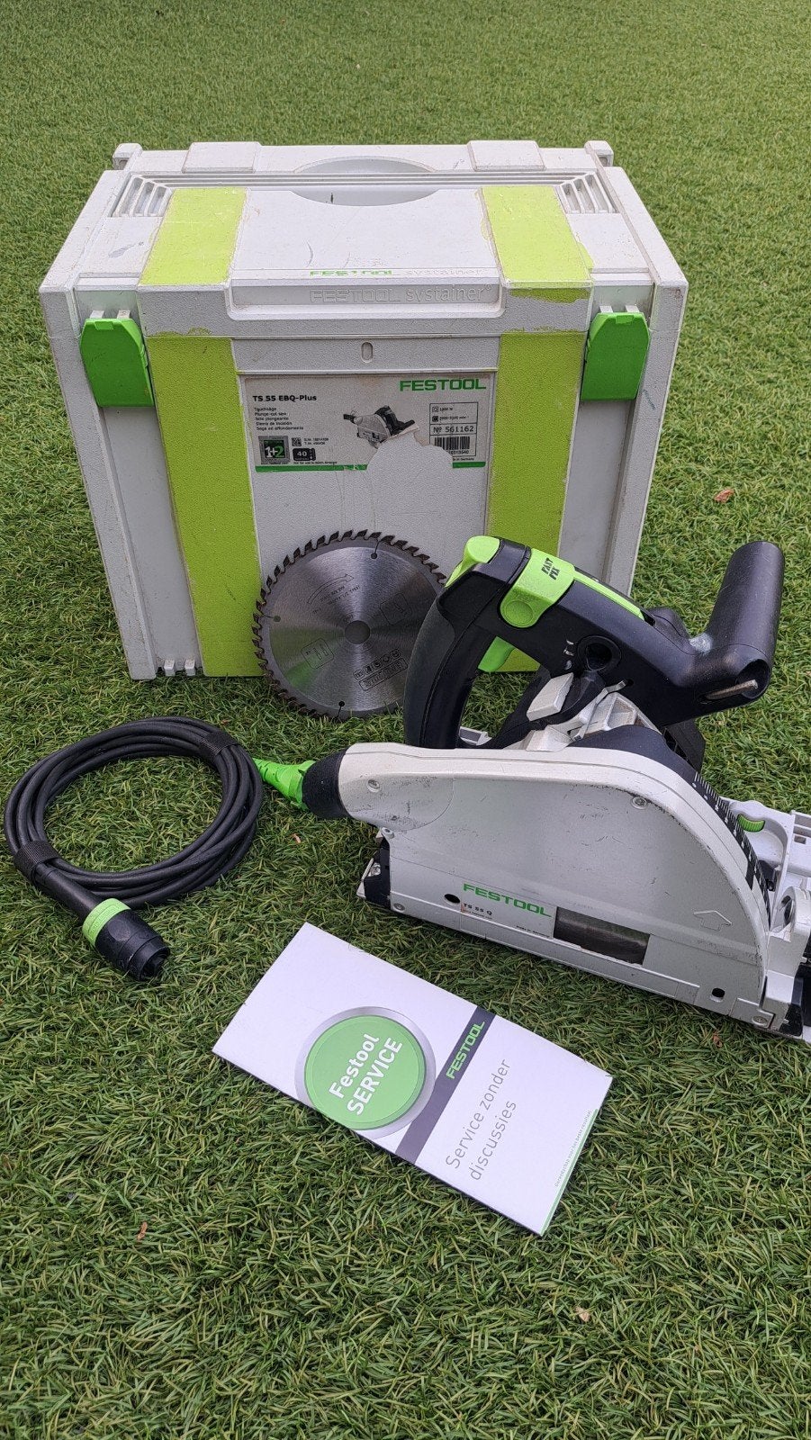 Festool TS 55 EBQ- PLUS invalzaag, Ophalen, Invalzaag, Zo goed als nieuw, 30 tot 70 mm
