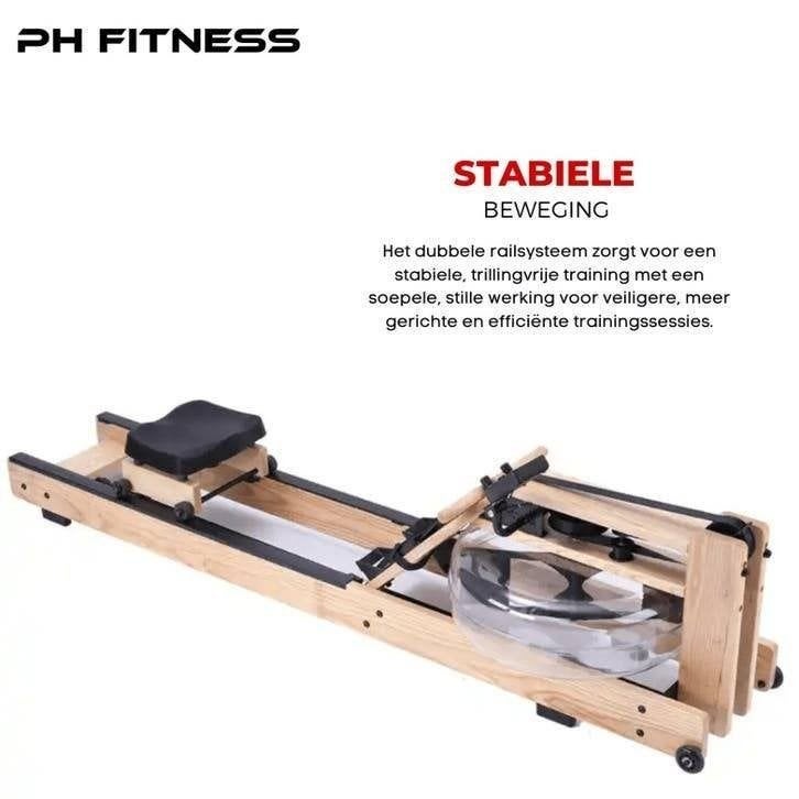 PH Fitness Water Roeimachine - Water Rower, Sport en Fitness, Support@phfitness.nl, Nieuw, Ophalen of Verzenden, Zurichstraat 20, 6135 LP Sittard, Nederland