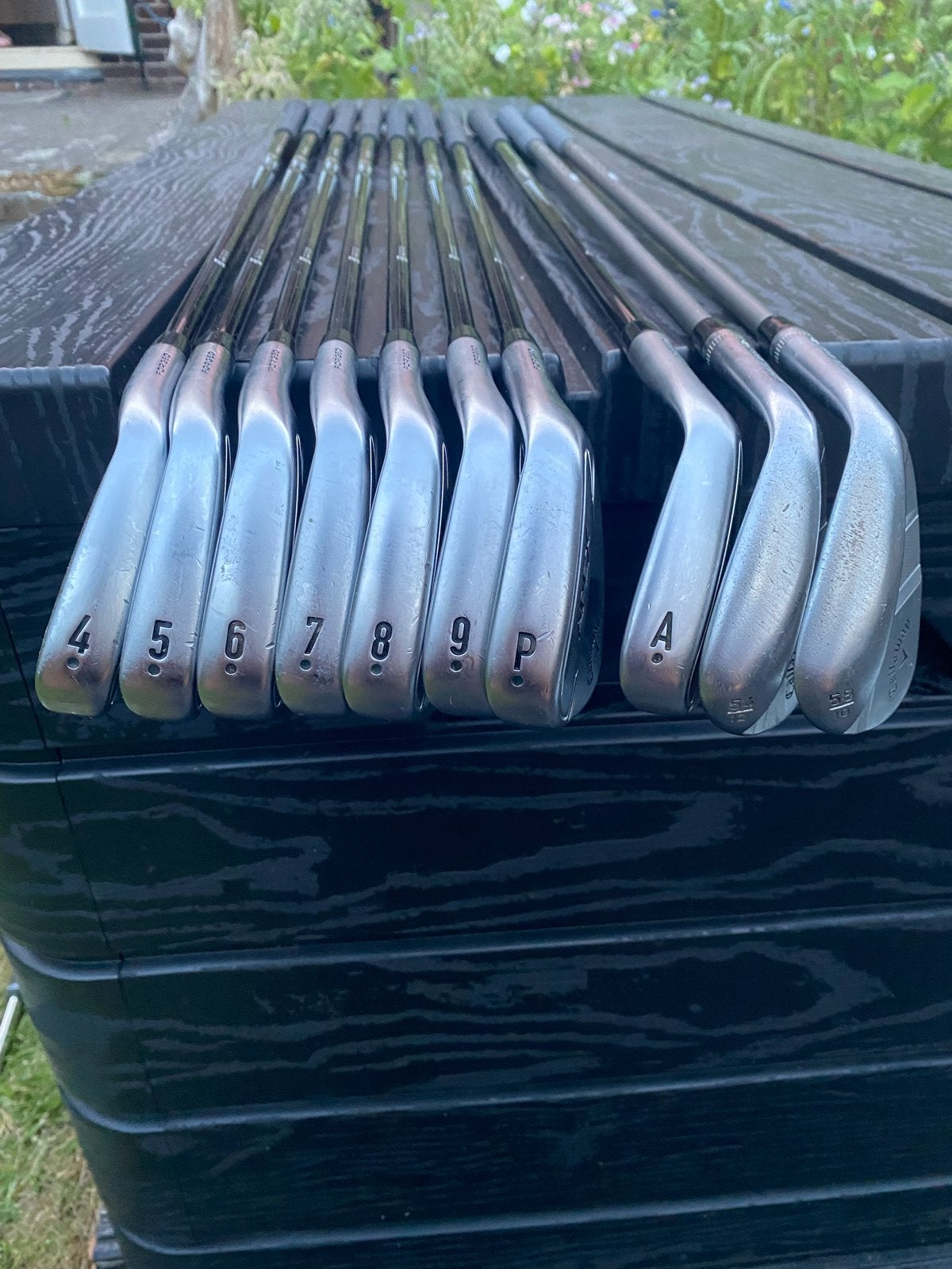 Callaway Apex Pro 21 4-AW & Jaws Full Toe Chrome wedges, Ophalen of Verzenden, Gebruikt, Set, Callaway