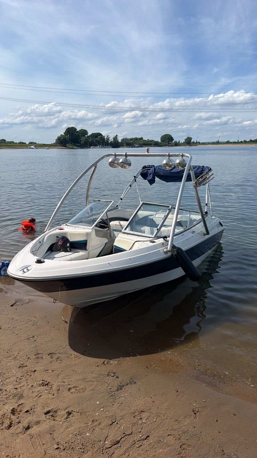 Bayliner Capri 1850 1997 speedboot 135 pk  inc trailer, Watersport en Boten, Speedboten, Ophalen, Gebruikt, Binnenboordmotor, 120 tot 200 pk