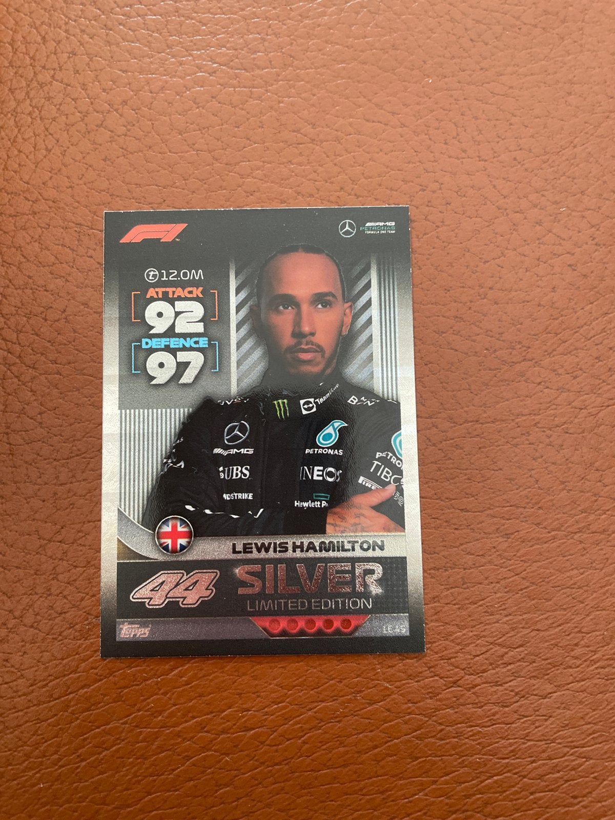Lewis Hamilton F1 Topps Spelerskaart - Limited Edition, Verzamelen, Ophalen of Verzenden, Zo goed als nieuw, Overige sporten, Spelerskaart