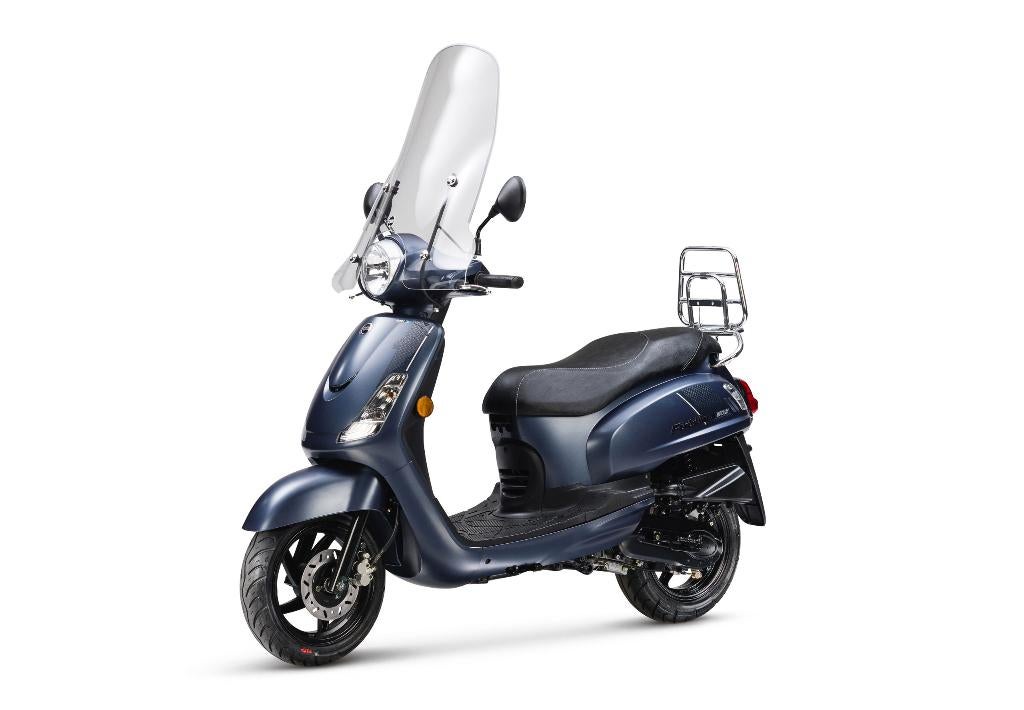 Nieuwe Sym Fiddle 2 met 3 jaar garantie en kenteken all-in, Maximaal 45 km/u, Nieuw, Ophalen of Verzenden, Benzine