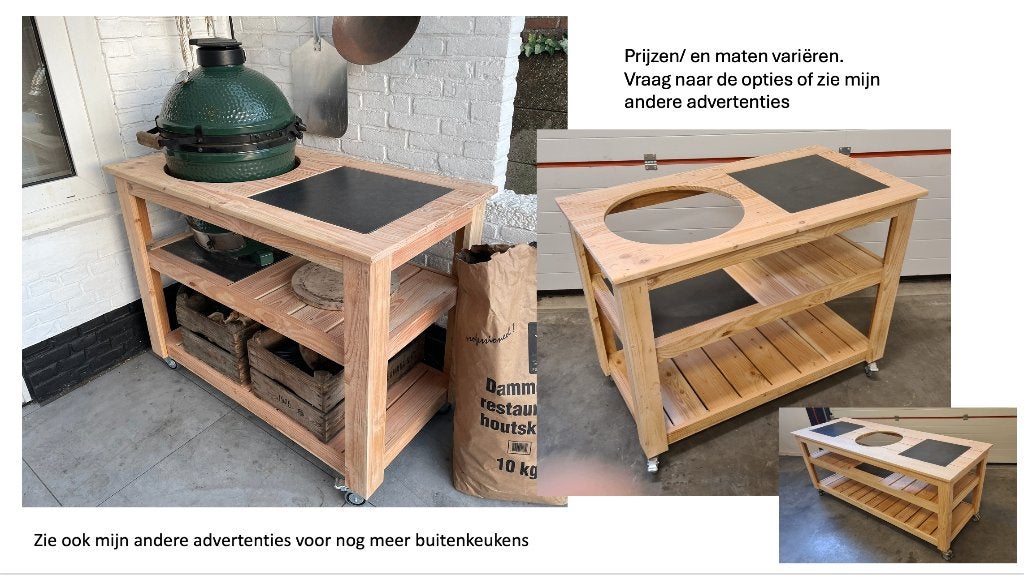 Stijlvolle buitenkeuken, Ophalen, Nieuw, Gas