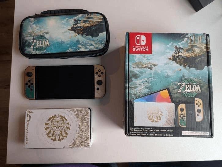 Zelda tears of the kingdom switch oled scherm, Spelcomputers en Games, Spelcomputers | Nintendo Switch, Zo goed als nieuw, Switch OLED