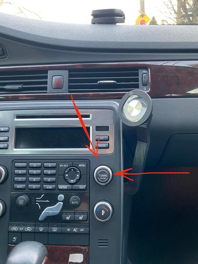 GEZOCHT; TUNING / SOUND knop van een volvo V70 P3 /S80 P2, Ophalen of Verzenden, Volvo
