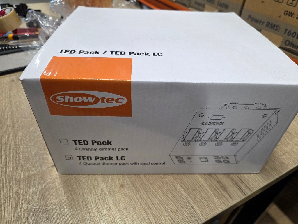 Showtec TED Pack LC 4-Channel Dimmer Pack with local control, Muziek en Instrumenten, Licht en Laser, ., Nieuw, Ophalen of Verzenden