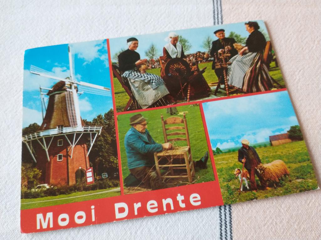 Mooi Drente - 4 Afbeeldingen, Ophalen of Verzenden, 1960 tot 1980, Gelopen, Drenthe