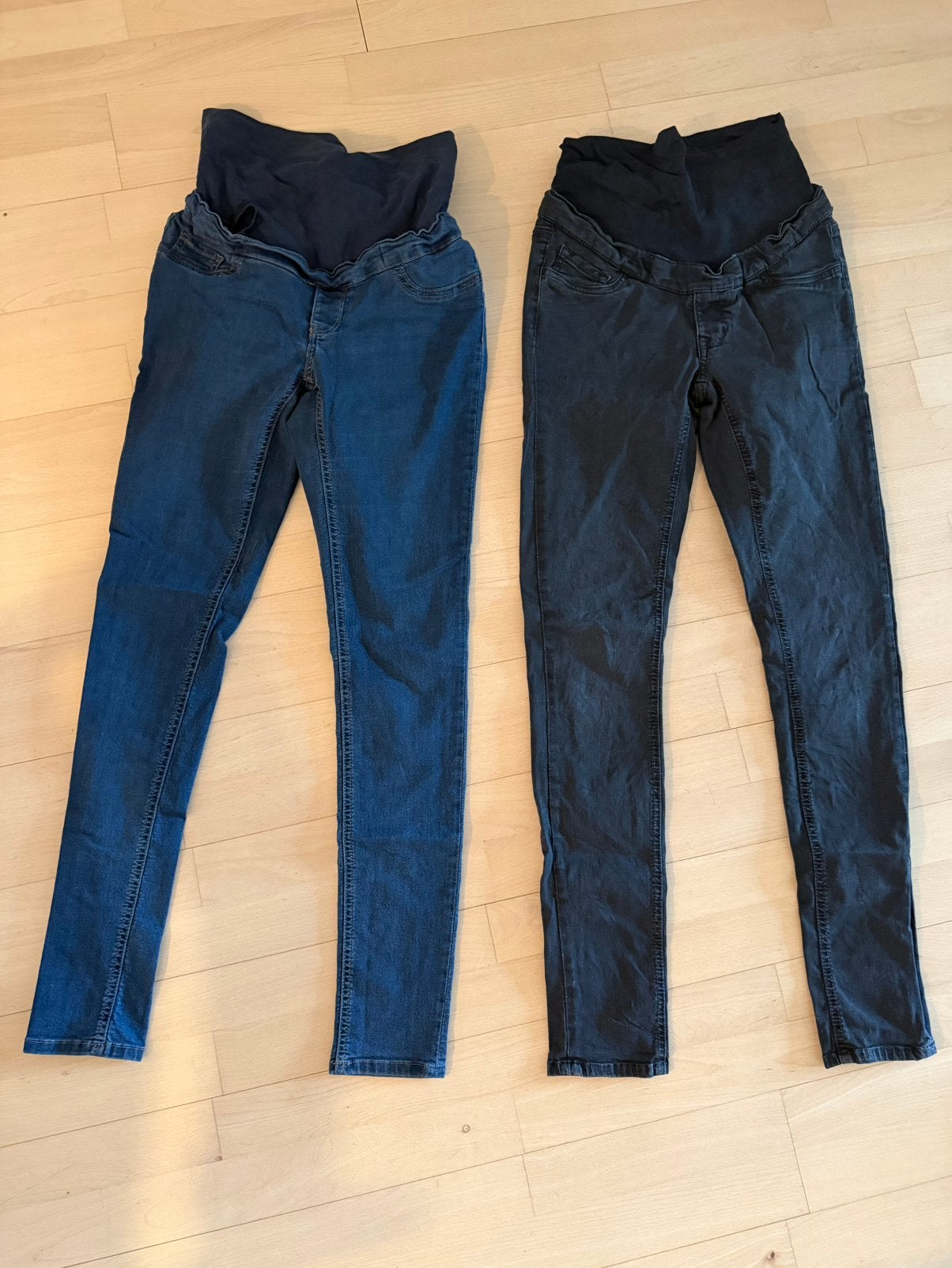 Twee zwangerschaps jeans Noppies, Kleding | Dames, Positiekleding, Ophalen, Blauw, Maat 36 (S), Gedragen