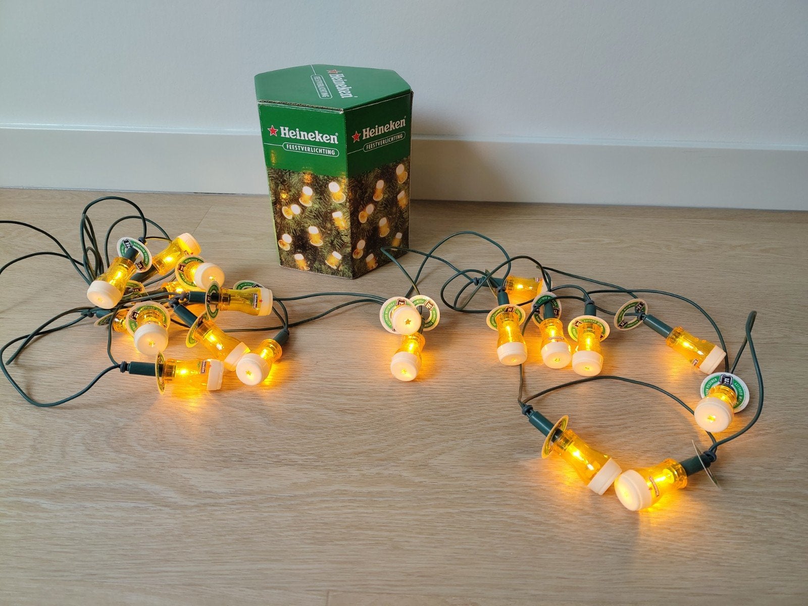 Heineken Feestverlichting - Bierpul Lichtjes, Verzamelen, Ophalen, Zo goed als nieuw