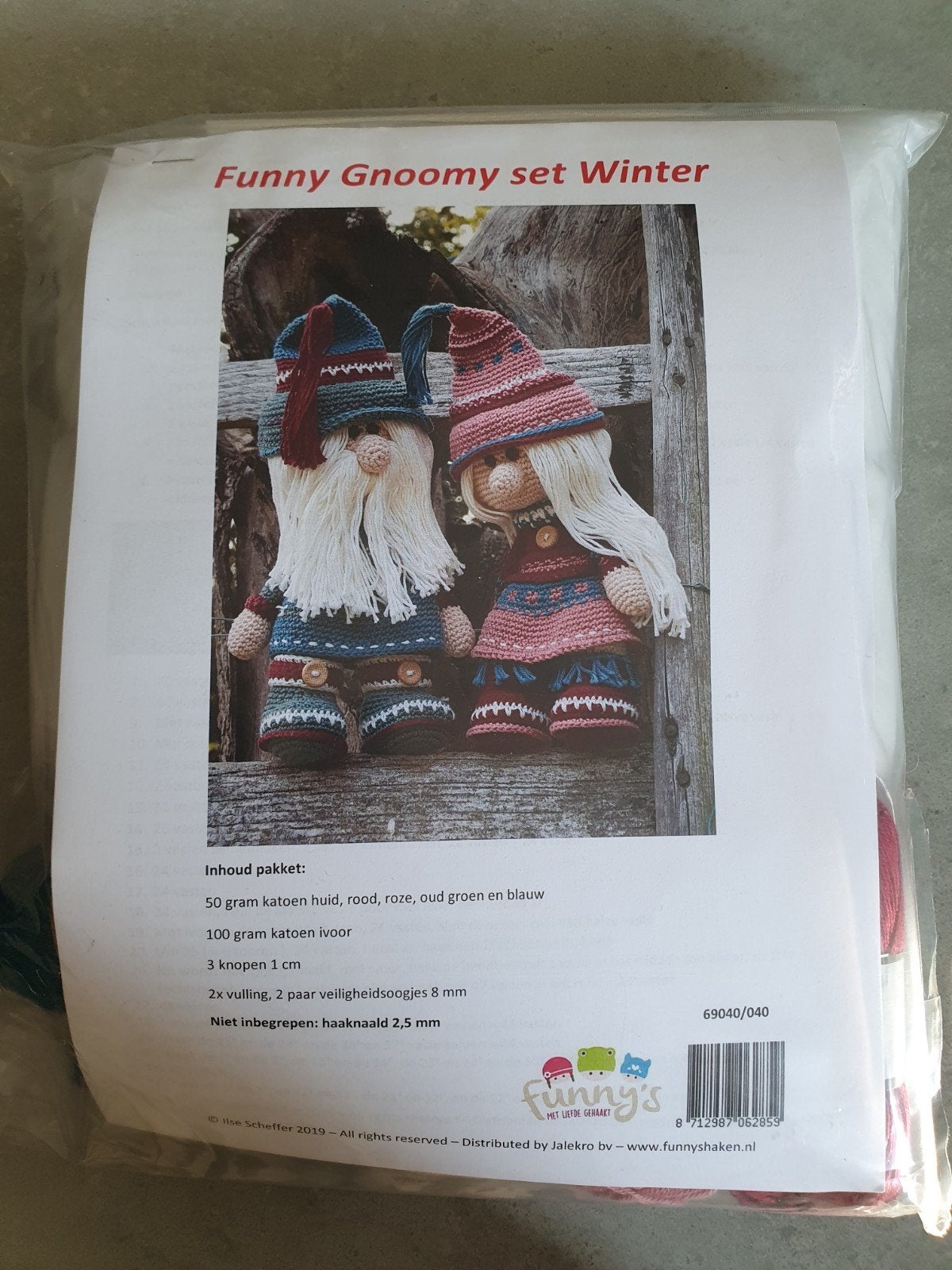 Funny Gnoomy set Winter haakpakket - Nieuw, Ophalen, Nieuw, Haken, Patroon of Boek