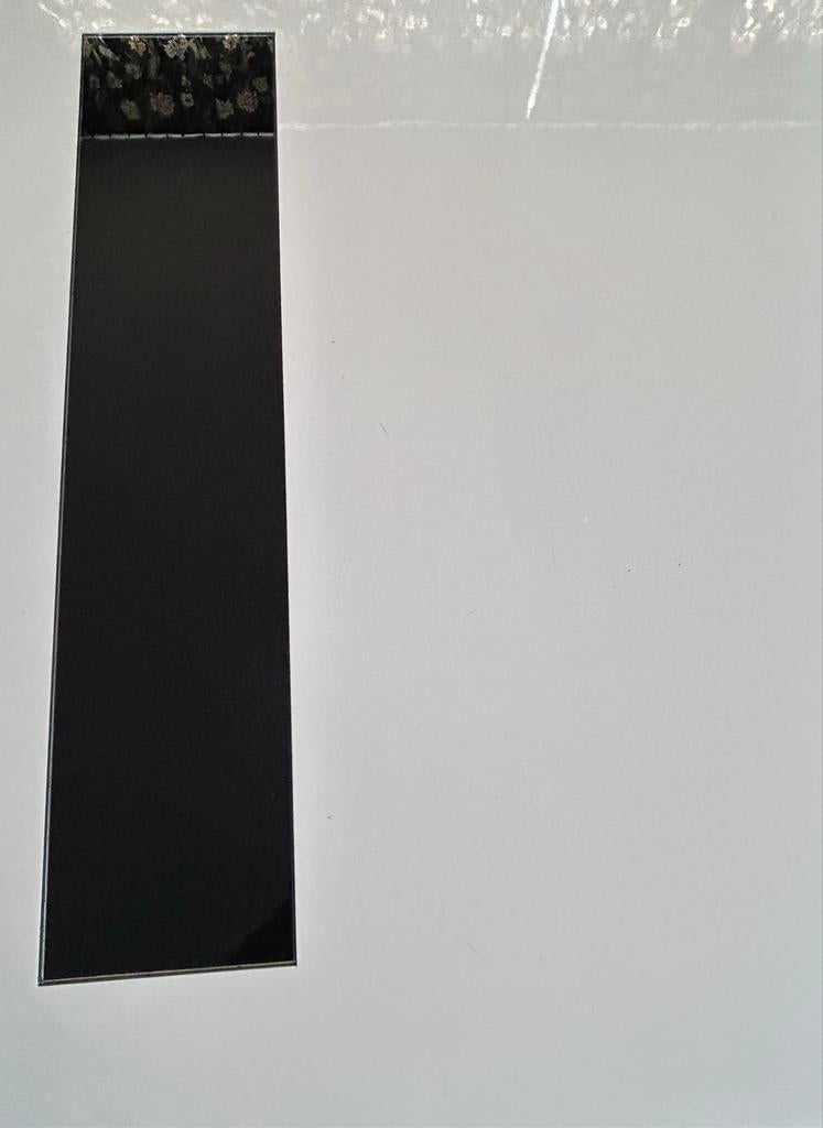 Design salontafel met glazen inleg van Kuka, Huis en Inrichting, Tafels | Salontafels, Gebruikt, Minder dan 50 cm, 100 tot 150 cm