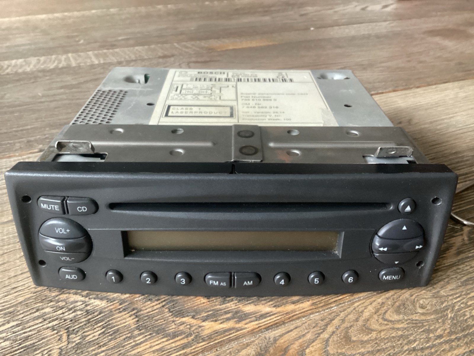 Bosch 250 CD Autoradio Fiat 7 648 582 316, Auto diversen, Ophalen of Verzenden, Gebruikt
