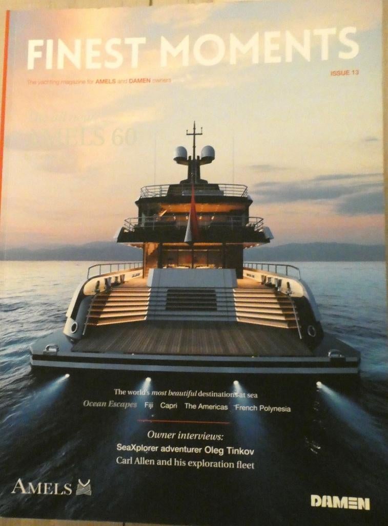 3 scheepsbouw-brochures Amels & Royal feadship / Scheepsbouw, Verzenden, Zo goed als nieuw, Boek of Tijdschrift