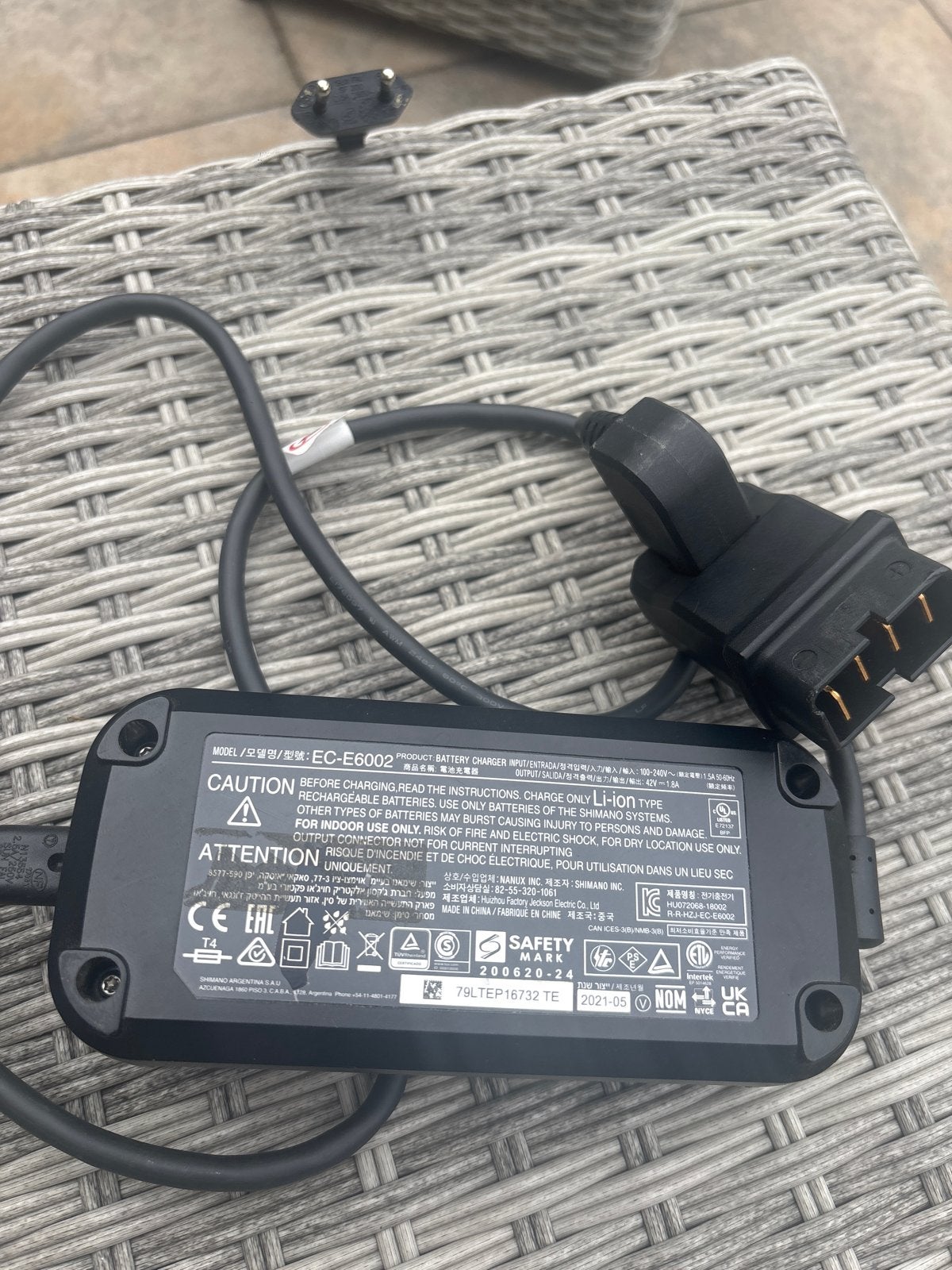 Shimano EC-E6002 E-bike acculader, Ophalen of Verzenden, Gebruikt
