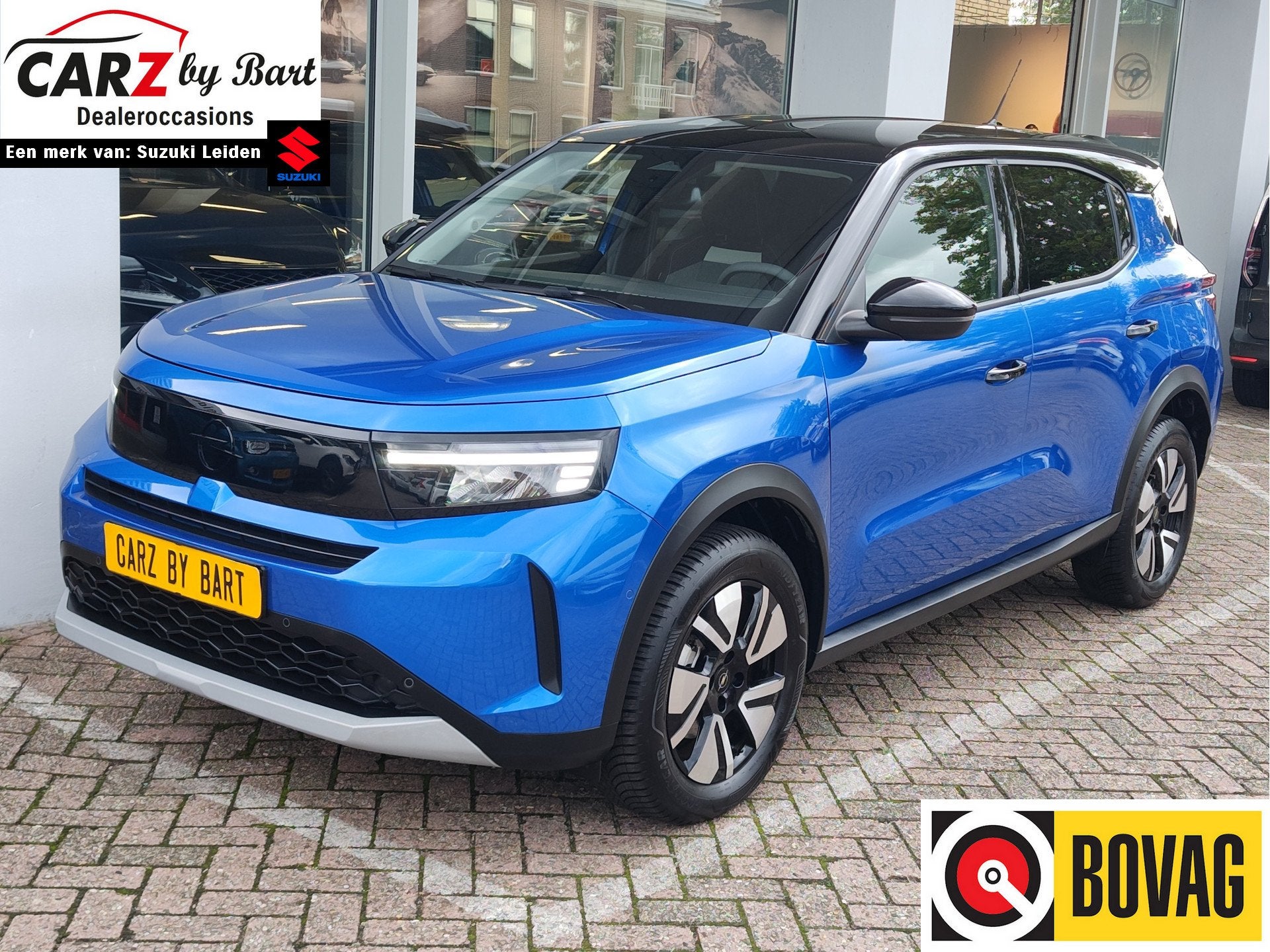 Opel Frontera 1.2 TURBO HYBRID GS AUTOMAAT Dodehoeksensoren, Auto's, Stof, 1199 cc, Blauw, 610 kg