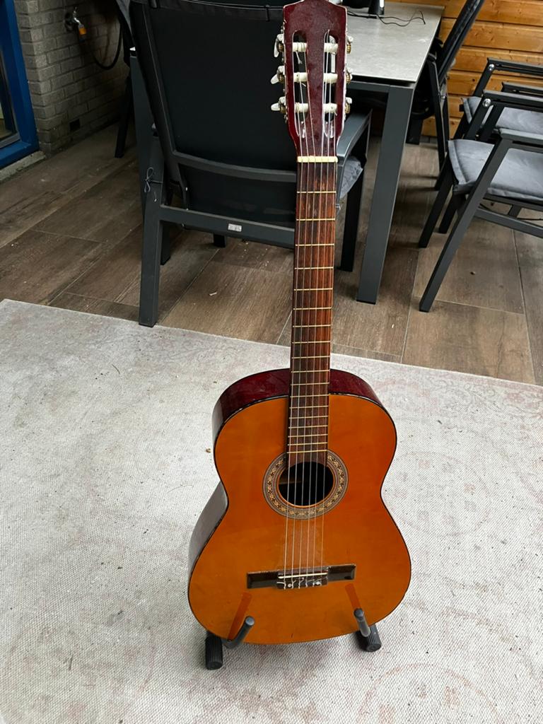 Klassieke Gitaar Japan Jaren 70’, Muziek en Instrumenten, Snaarinstrumenten | Gitaren | Akoestisch, Gebruikt, Klassieke of Spaanse gitaar