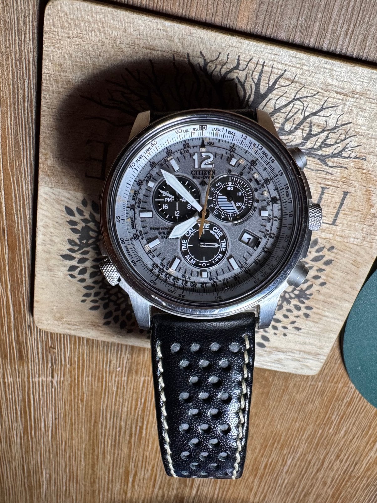 Citizen eco-drive radio controlled, Ophalen of Verzenden, Zo goed als nieuw, Staal, Citizen