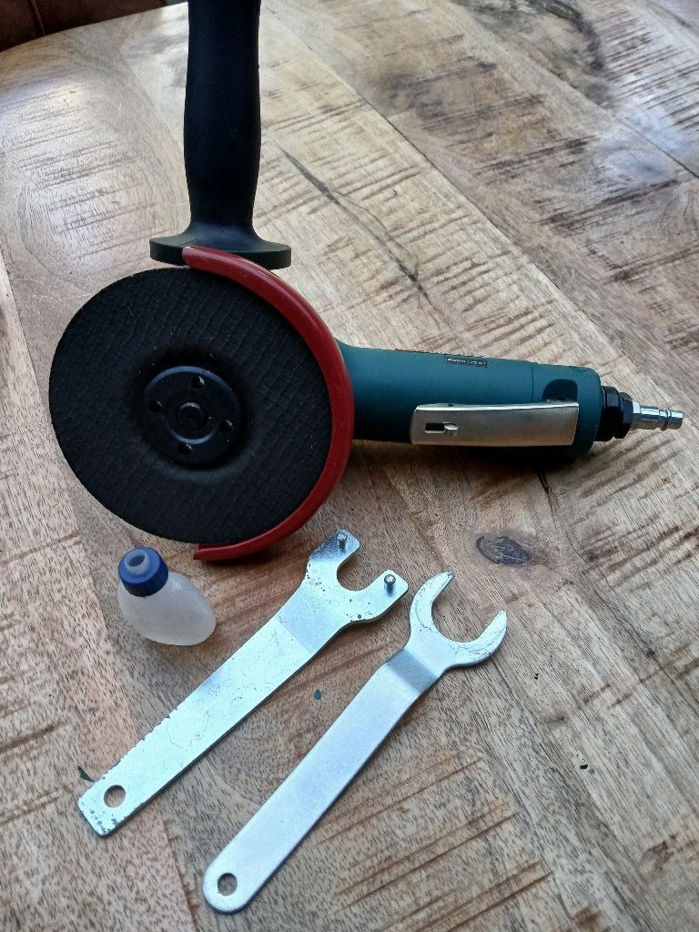 Parkside Pneumatische Haakse Slijper PDWS 125 A1, Ophalen of Verzenden, Zo goed als nieuw, 1000 watt of meer, Haakse handslijpmachine