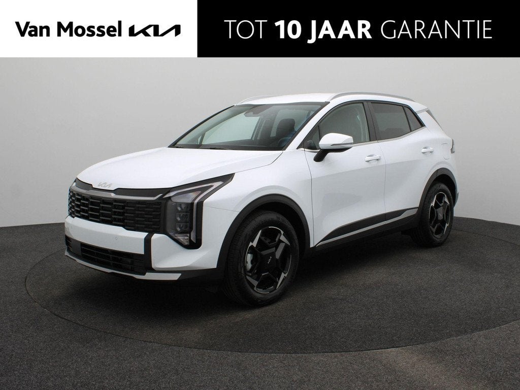 Kia Sportage 1.6 T-GDi Hybrid DynamicLine | NIEUW VOORRAAD |, Auto's, Kia, Euro 6, 4 cilinders, Leder en Stof, Wit