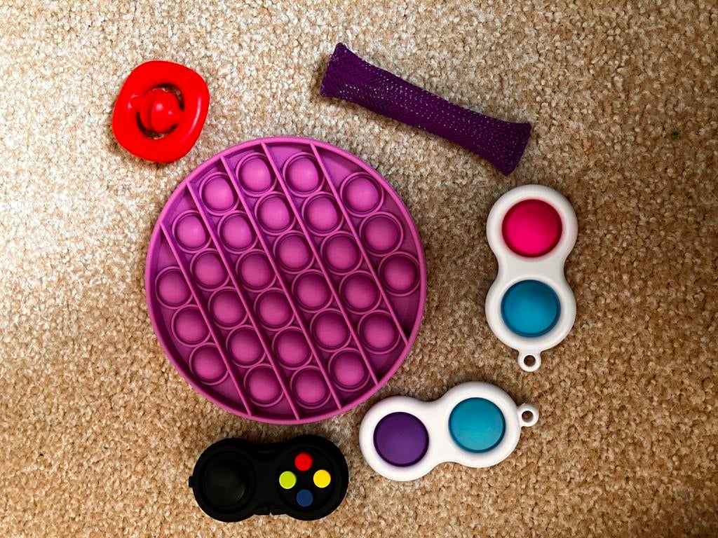 Fidget Toys Set: Pop It, Simple Dimple, en meer, Ophalen of Verzenden, Gebruikt, Jongen of Meisje