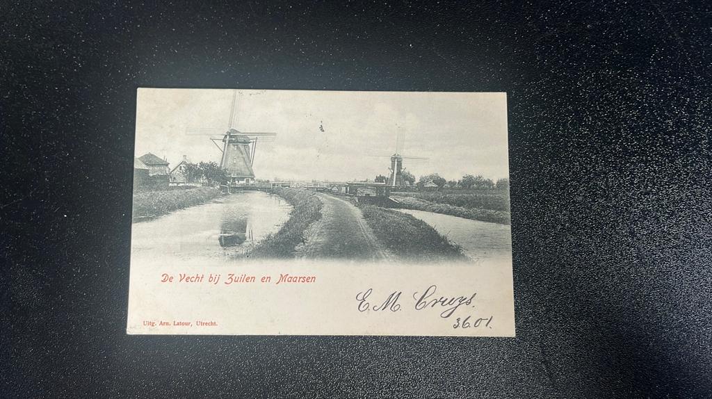 Molens en de Vecht bij Zuilen en Maarssen, Ophalen of Verzenden, Voor 1920, Gelopen, Utrecht