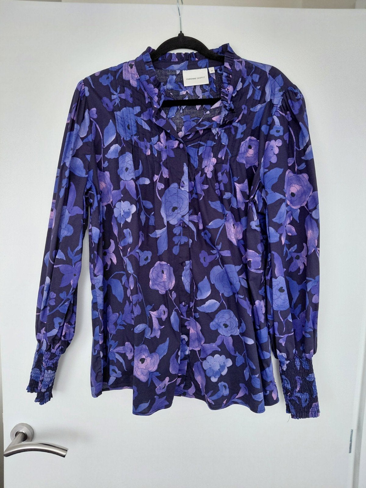 Te Koop: FABIENNE CHAPOT Blouse,  mt. 44., Blauw, Maat 42/44 (L), Ophalen of Verzenden, Zo goed als nieuw