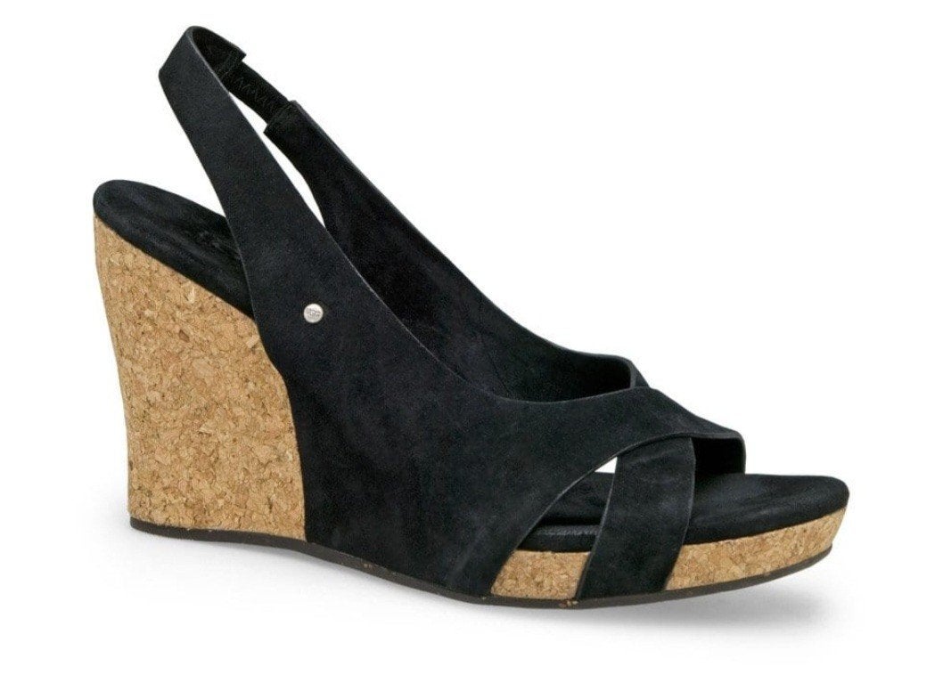 UGG zwarte sleehak sandalen maat 40, Kleding | Dames, Schoenen, UGG, Zwart, Gedragen, Sandalen of Muiltjes