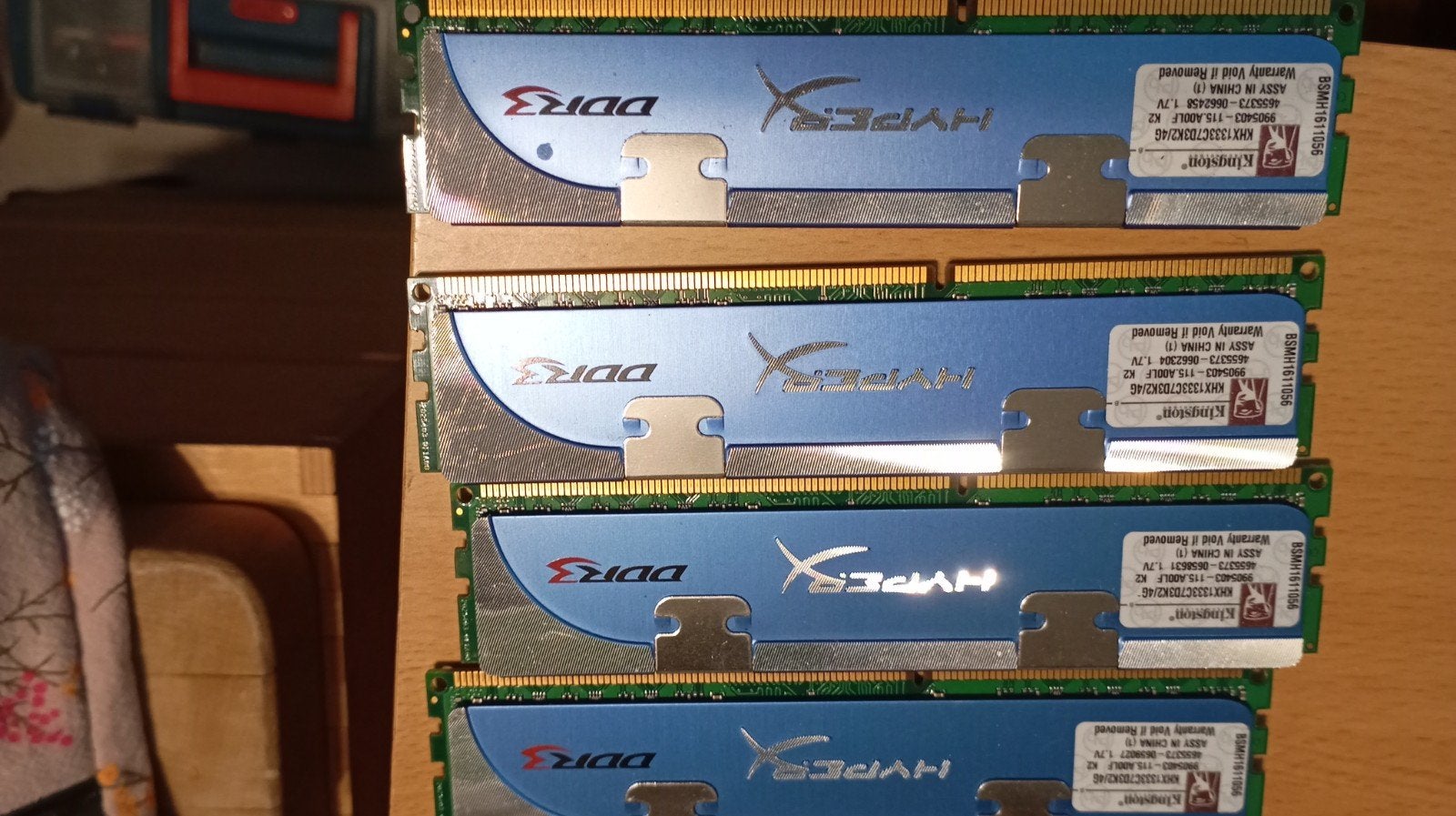 Kingston HyperX DDR3 RAM - 4x 2GB (8GB totaal), Gebruikt, 8 GB, DDR3, Ophalen of Verzenden