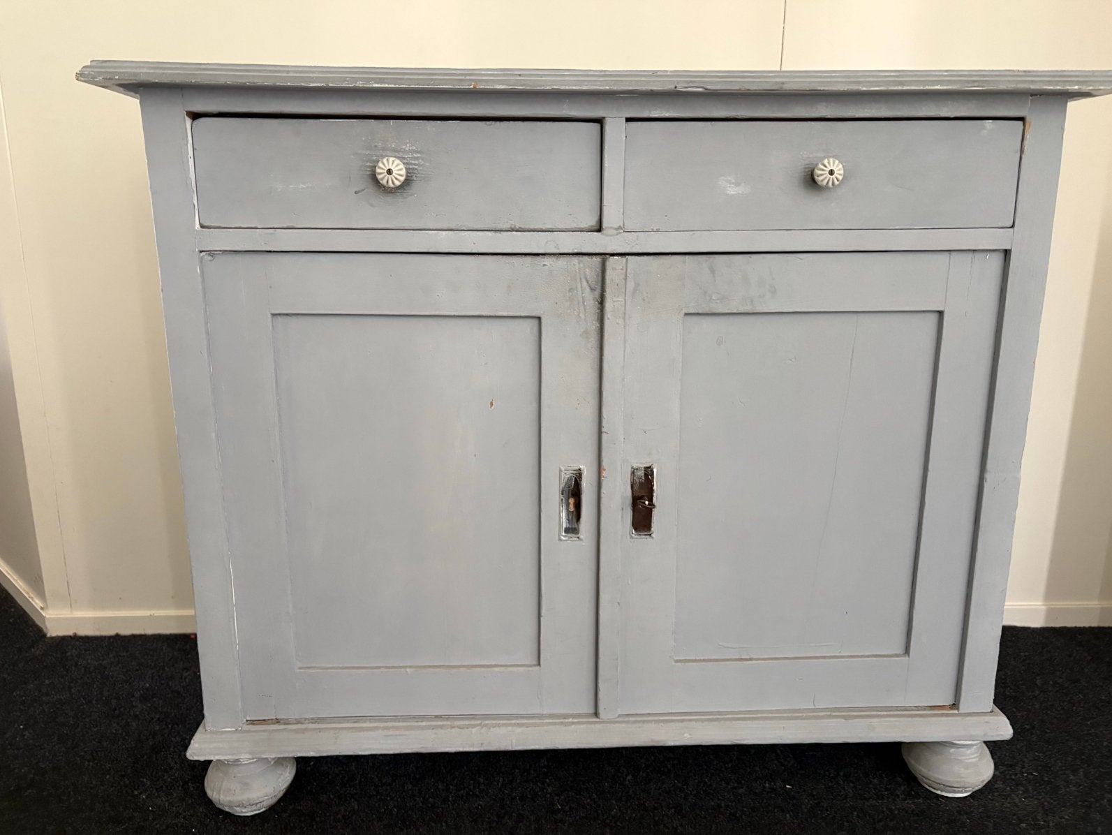 Massief oud  grenen kastje /commode kast, Ophalen, Gebruikt, 50 tot 100 cm, Minder dan 100 cm