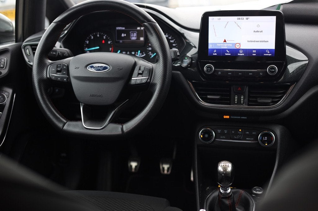 Ford Fiesta 1.0 ECOBOOST ST-LINE | NAVI | CARPLAY | NL AUTO, Auto's, Ford, Voorwielaandrijving, Gebruikt, Automatische klimaatregeling