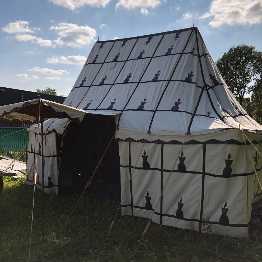 Gouden Marokkaanse Caïdale tent verhuur – 36 m, Verzenden, Partytent, Minder dan 4 meter, 2 meter of meer